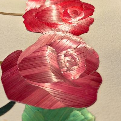 Détails fleur - Les Marqueteries de Nath