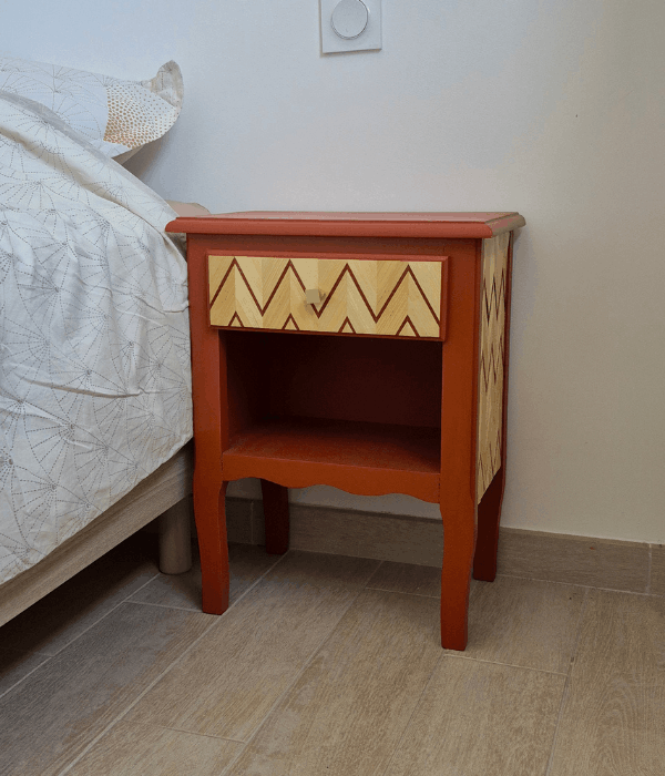 Table de chevet - Les Marqueteries de Nath